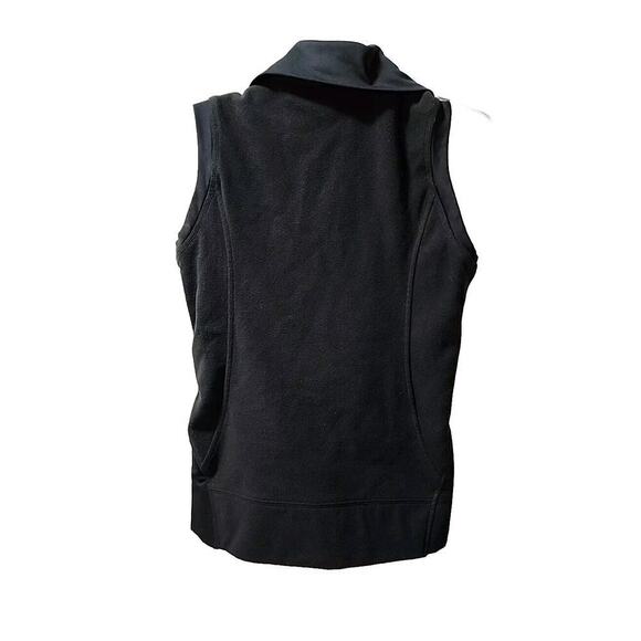 OU Oklahoma Sooners Columbia Vest Black Pockets Full Zip Fleece Womens Size Med - Picture 3 of 5